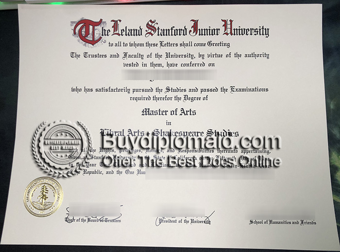 Stanford University Diploma